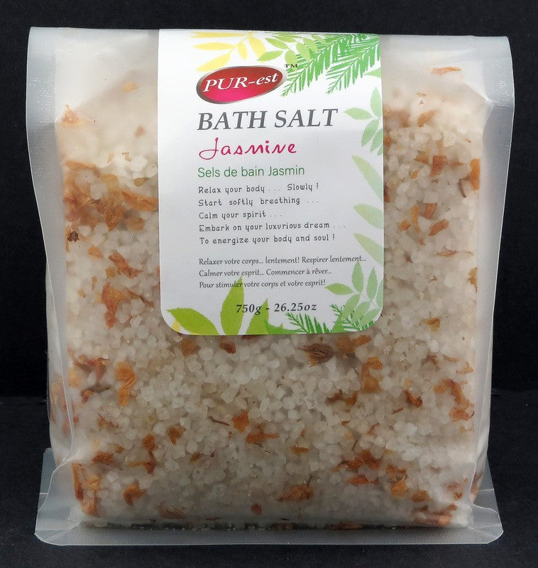 PUREST BATH SALT IN BAG JASMINE 750G