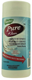 PURE KLEEN MULTISURFACE WIPES FRESH LINEN 35 SHEETS