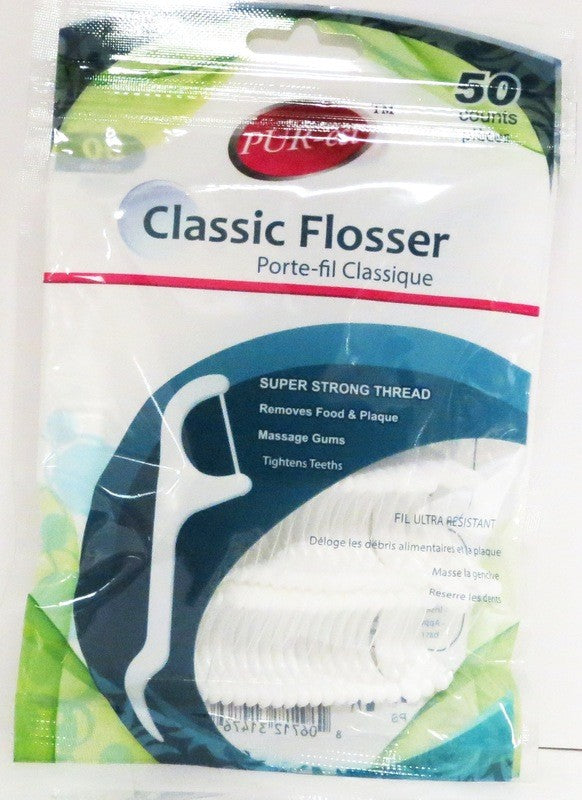 PUREST DENTAL FLOSS CLASSIC FLOSSER ORIGINAL 50PCS