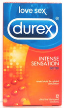 DUREX CONDOMS INTENSE SENSATION 12PK