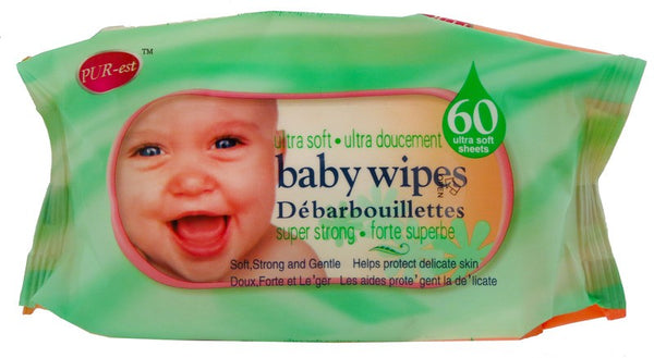 PUREST BABY WIPES REGULAR 60'S