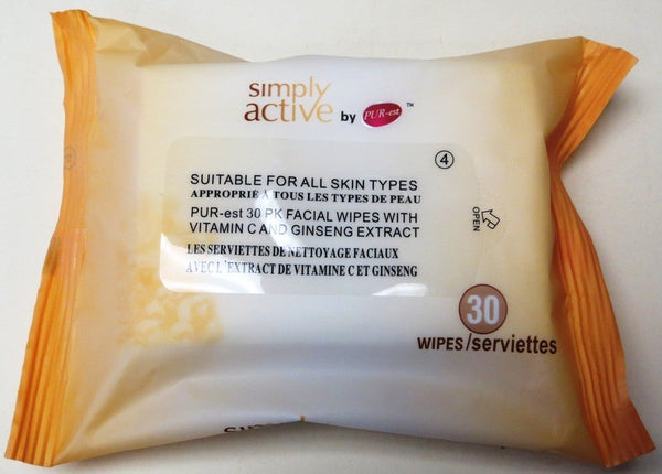 PUREST MAKE UP REMOVER-VIT C & GINSENG 30CT