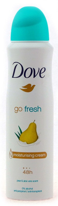 DOVE BODY SPRAY ANTI-PERSPIRANT GO FRESH PEAR & ALOE 150ml ....