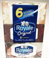 ROYALE FACIAL TISSUE 100 1PK 2PLY