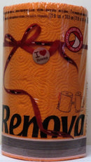 RENOVA PAPER TOWELS 1 ROLL ORANGE 120 SHEETS