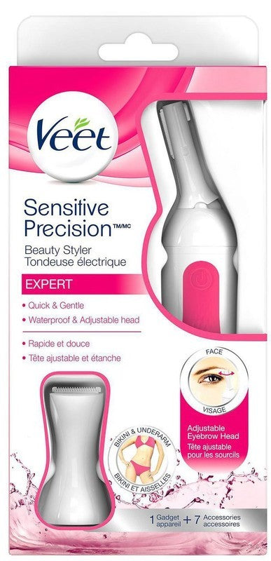 VEET® TRIMMER - SENSITIVE PRECISION™ BEAUTY STYLER EXPERT CLIP STRIP 12 ct