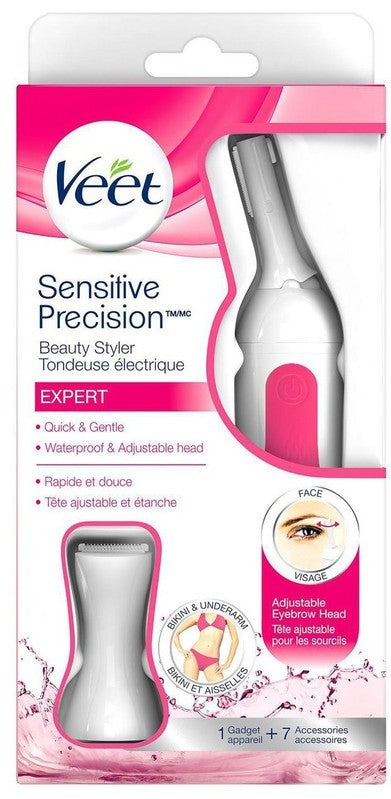 VEET® TRIMMER - SENSITIVE PRECISION™ BEAUTY STYLER EXPERT PDQ 12 ct..