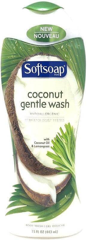 SOFTSOAP BODY WASH GENTLE WASH COCONUT & LEMON GRASS 592 ML