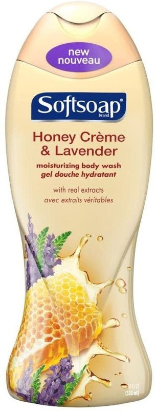 SOFTSOAP BODY WASH HONEY CREME & LAVENDER 592 ML