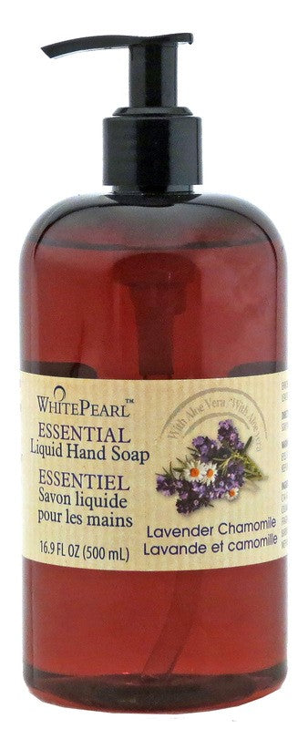 WHITE PEARL ESSENTIAL LIQUID HAND LAVENDER CHAMOMILE SOAP 500ml X 12