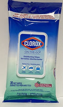 CLOROX DISINFECTANT WIPES ON THE GO FLAT 30CT