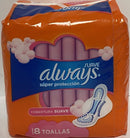 ALWAYS SUPER PROTECTION PADS SOFT COVERAGE 8PK