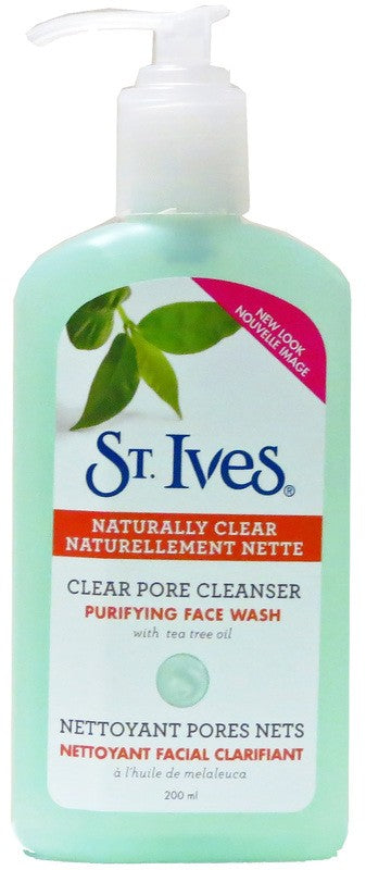 ST.IVES FACE WASH CLEANSE CLEAN PORE 200ML