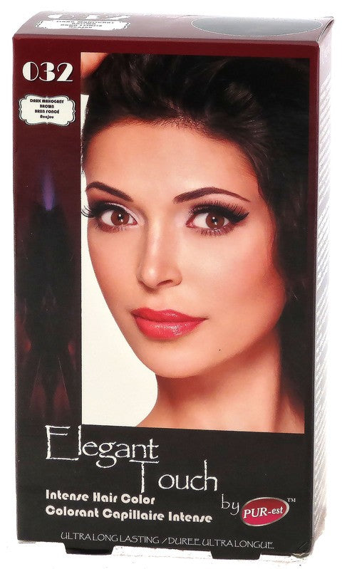 PUREST ELEGANT TOUCH HAIR CLR DRK MGNY BRN #032