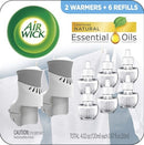 AIR WICK SCENTED OIL KIT 2+6 FRESH LINEN