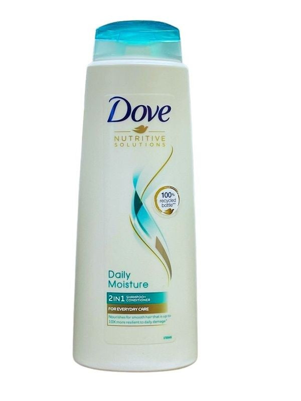 DOVE SHAMPOO + CONDITIONER 2 IN 1 DAILY MOIST 400ml