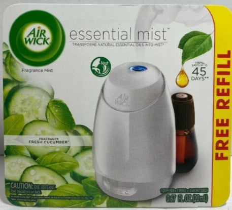 AIR WICK® ESSENTIAL MIST™ - KIT - FRESH CUCUMBER™ 20 mL..