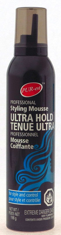 PUREST HAIR STYLING MOUSSE ULTRA HOLD PROFESSIONAL 198G