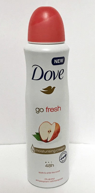 DOVE BODY SPRAY ANTI- PERSPIRANT GO FRESH APPLE & WHITE TEA 150ML