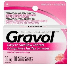 GRAVOL TABLETS 10PK 50mg X 6