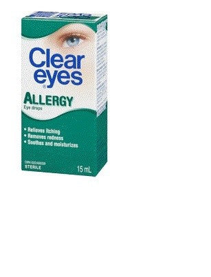 CLEAR EYES STERI;E ALLERGY EYE DROPS 15ML X 6