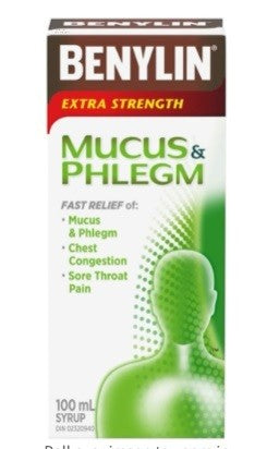 BENYLIN EXTRA STRENGTH MUCUS & PHLEGM SYRUP 100ML