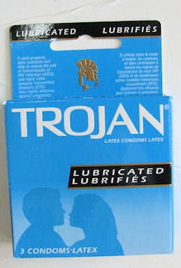 TROJAN CONDOM ENZ LUB BLUE 3PK