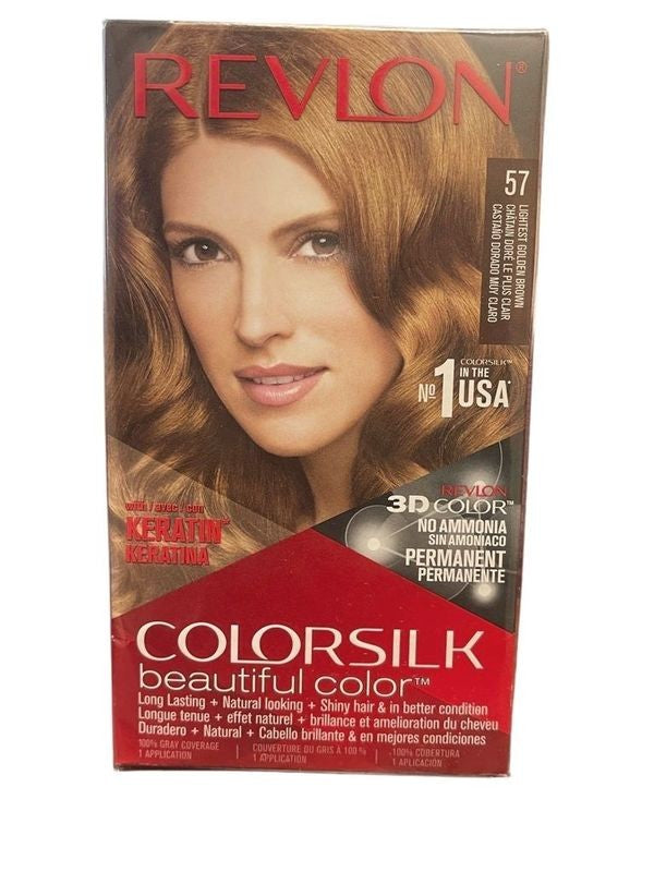 REVLON HAIR COLOR LIGHT GOLDEN BROWN # 57