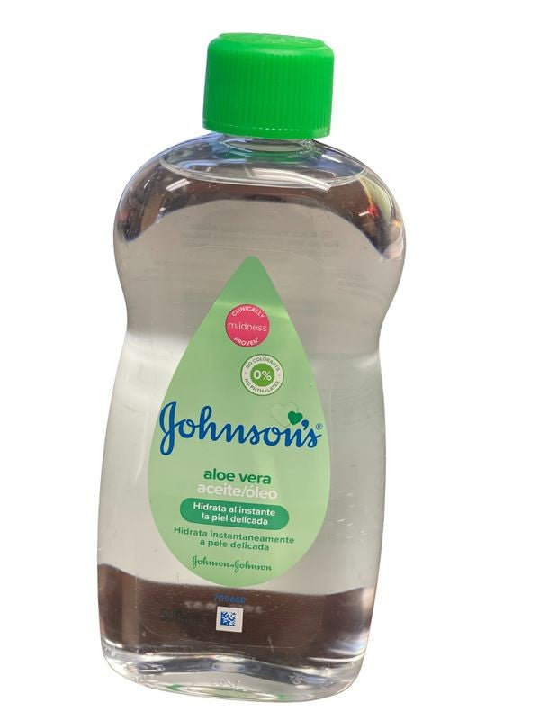 JOHNSON & JOHNSON BABY OIL ALOE VERA 500ML