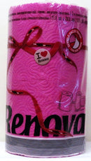 RENOVA PAPER TOWELS 1 ROLL FUCSIA 120 SHEETS