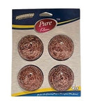 Pure Kleen 4Pk Copper Coated Scrubber/ Double Blister Card ..