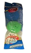 PURE KLEEN 3PK PLASTIC OVEN SCRUBBER IN POLY BAG