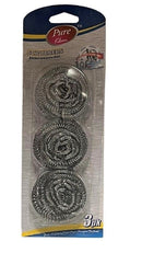 Pure Kleen 3Pk Stainless Steel Scrubber/Blister Card ..