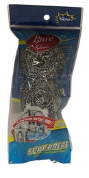 PURE KLEEN 3PK STAINLESS STEEL SCRUBBER IN POLY BAG
