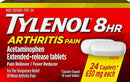 TYLENOL ARTHRITIS PAIN CAPLETS ACETAMINOPHEN EXTENDED RELEASE TABLETS 650MG 24CT