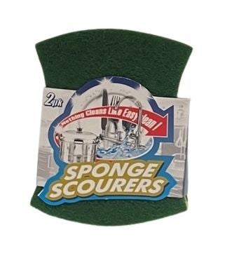 Pure Kleen 2Pk Nylon Sponge Scourer Cleaning Pad /Card ..