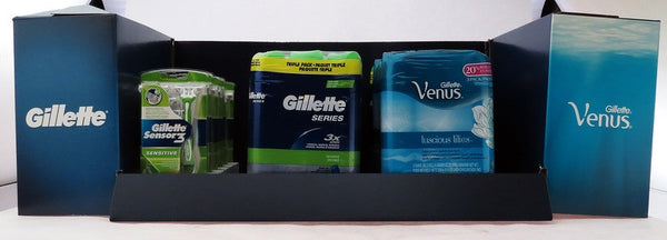 GILLETTE SHAVE PREP TRIPL PACK&DISPOSABLE DISPLAY