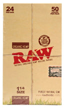 RAW ROLLING PAPERS ORGANIC HEMP KING SIZE SLIM NATURAL UNREFINED