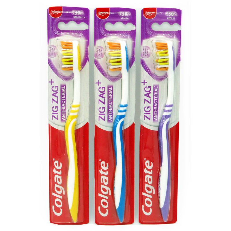 COLGATE TOOTHBRUSH ZIGZAG ANTI-BACTERIAL 1PK