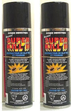 SUPER KILLER II ROACH AND ANT KILLER EX STRONG BLACK CAN - 170GM