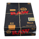 RAW ROLLING PAPERS CLASSIC BLACK SIZE 1 1/4 24PK