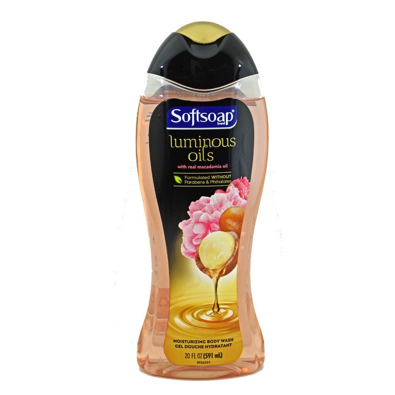 Soft Soap Body Wash Luminous Oils Macadiama Oil & Peony 591Ml