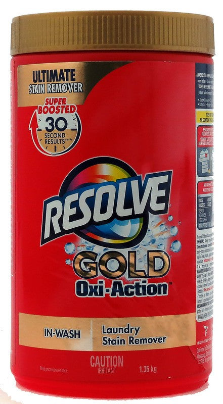 RESOLVE LAUNDRY STAIN RMVR GOLD OXI-ACTION 1.35KG X 6