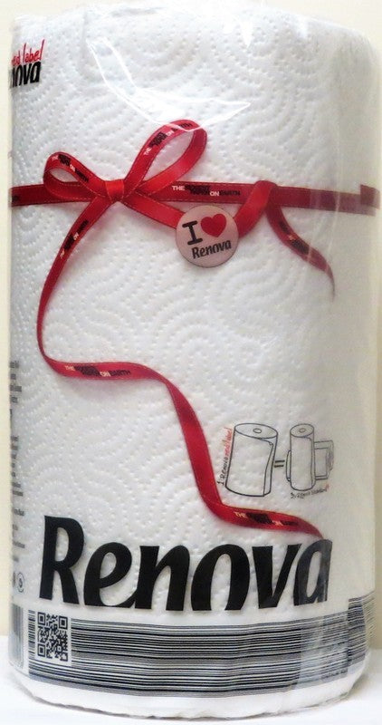 RENOVA PAPER TOWELS 1 ROLL WHITE 120 SHEET X 20