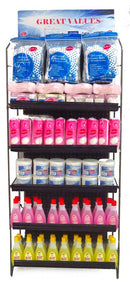 6-SHELF COLLAPSIBLE FLOOR RACK 24X18X56