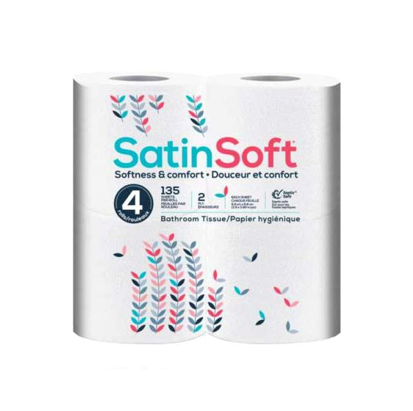 SATIN BATH TISSUE SOFT 4PK