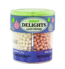 RITISH PARTY DELIGHT MIX LUXURY TOPPING MARBLE WHITE ROSE ,LILAC AND JADE 84GM SHAKER