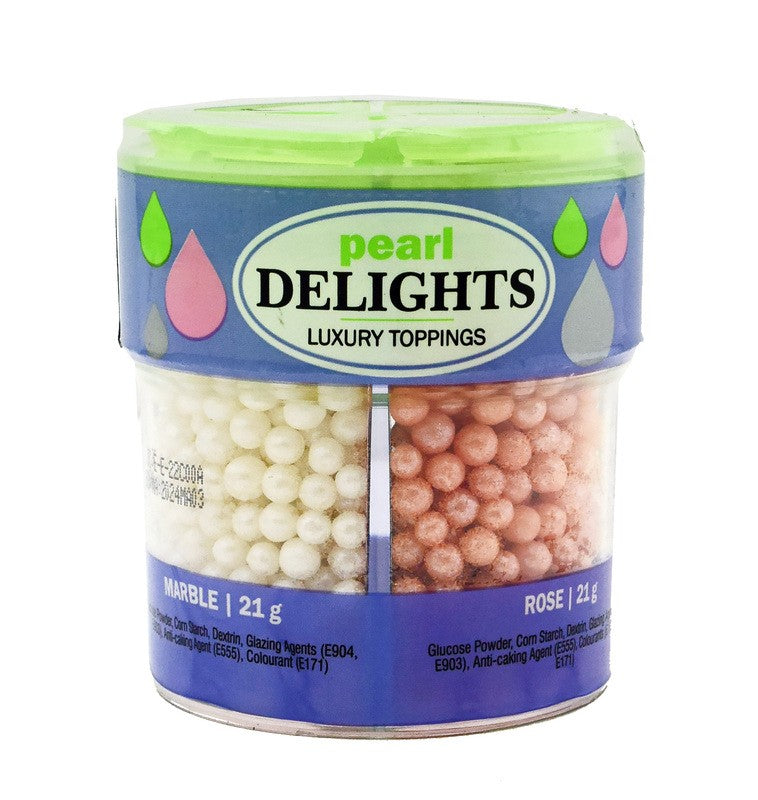 RITISH PARTY DELIGHT MIX LUXURY TOPPING MARBLE WHITE ROSE ,LILAC AND JADE 84GM SHAKER