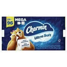 CHARMIN BATH TISSUE ULTRA SOFT 24=96