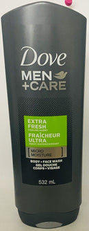 DOVE BODY AND FACE WASH EXTRA FRESH 532ML